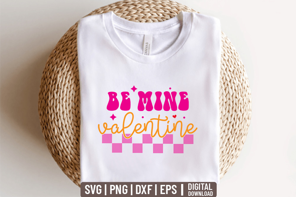Be Mine Valentine - Valentine Svg. Graphic by SVG Zone · Creative Fabrica