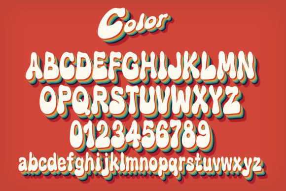 Color Font PNG with transparent background - Preview 2