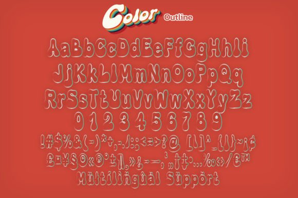 Color Font PNG with transparent background - Preview 4