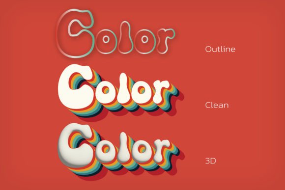 Color Font PNG with transparent background - Preview 6