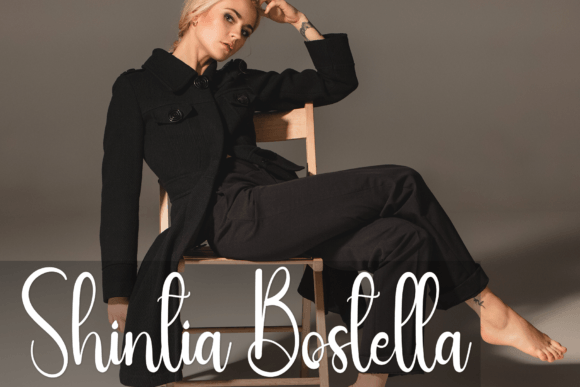Feminine Font PNG with transparent background - Preview 1