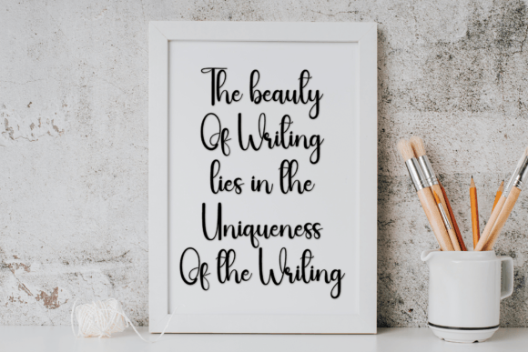 Feminine Font PNG with transparent background - Preview 3