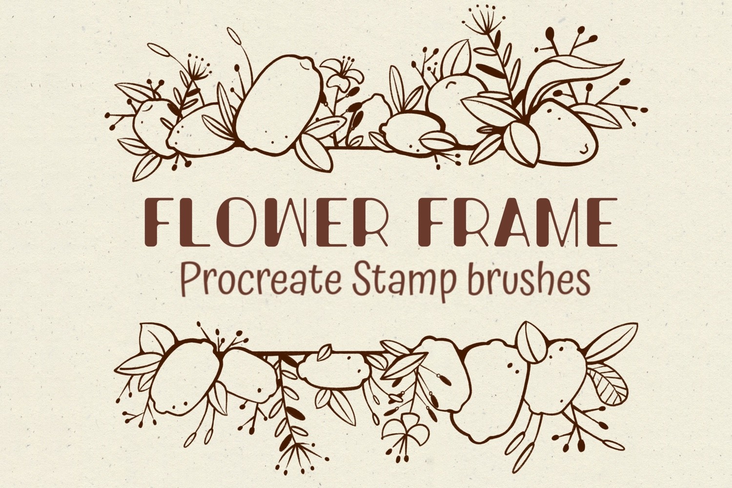 Flower Frames Procreate Brushes Graphic by ArtCreateSpace · Creative ...