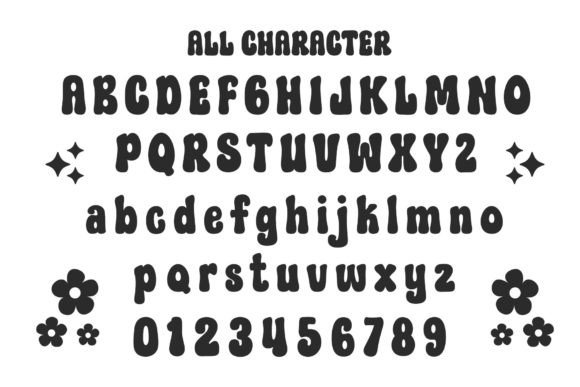 Happy Hippie Font PNG with transparent background - Preview 6
