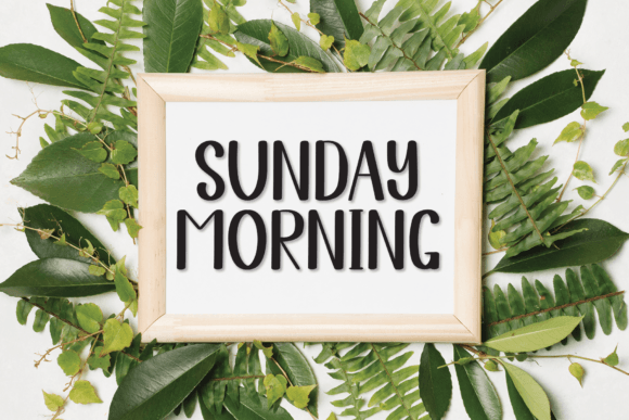 January Sunday Font PNG with transparent background - Preview 1