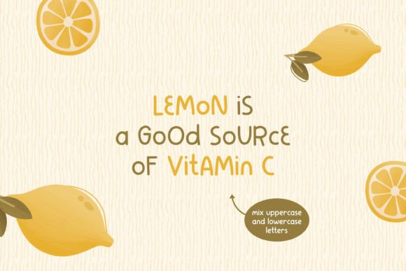 Lemonarie Font PNG with transparent background - Preview 1
