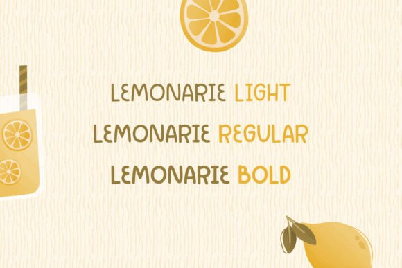 Lemonarie Font PNG with transparent background - Preview 3
