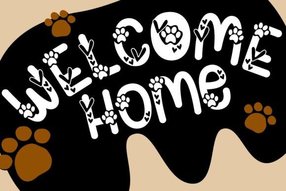 Lovely Paws Font Font font preview - 1