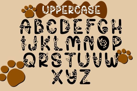 Lovely Paws Font Font font preview - 2