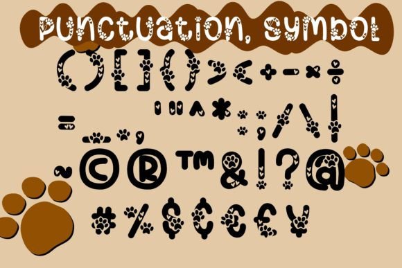 Lovely Paws Font Font font preview - 5