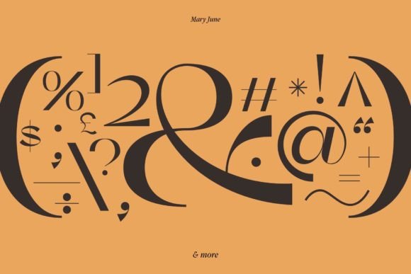 Mary June Font PNG with transparent background - Preview 6