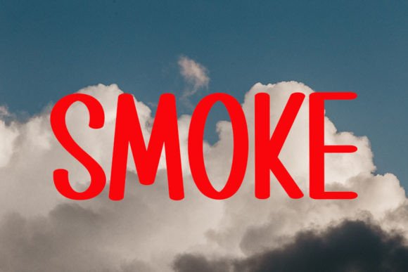 No Smoking Font PNG with transparent background - Preview 3