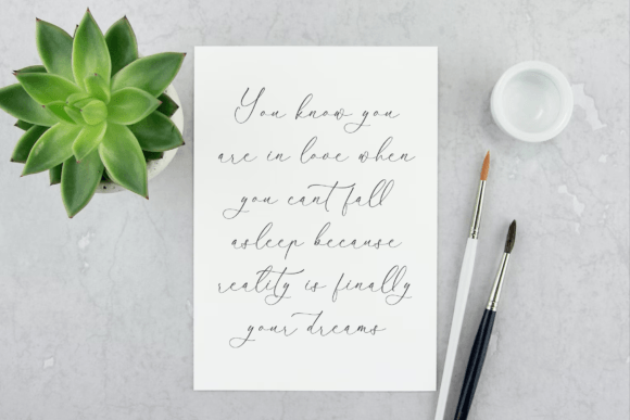 Qloveland Marrtin Font PNG with transparent background - Preview 3