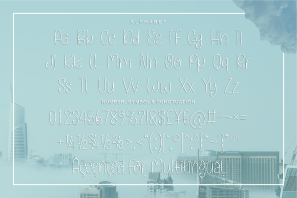 Sky Dance Font PNG with transparent background - Preview 4