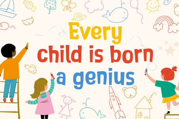 Childhood Dreams Font PNG with transparent background - Preview 2
