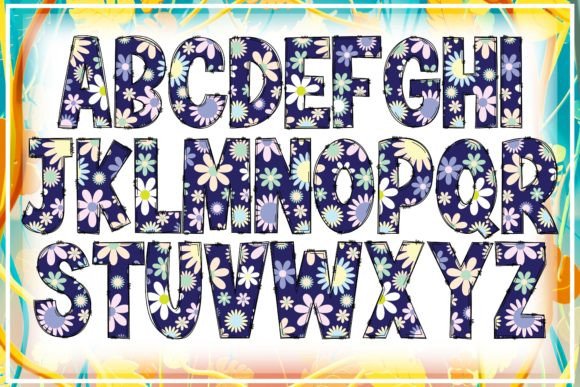 Floral Font - Preview 1