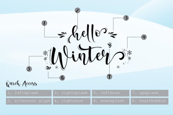 Hello Winter Font - Preview 1