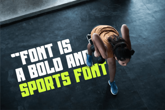 Merchy Sportnes Font PNG with transparent background - Preview 3