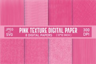 Pink Texture Digital Paper Pack Graphic by ART Fanatic · Creative Fabrica