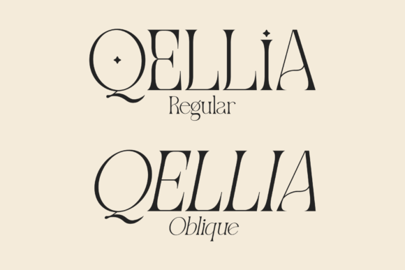 Qellia Font PNG with transparent background - Preview 1