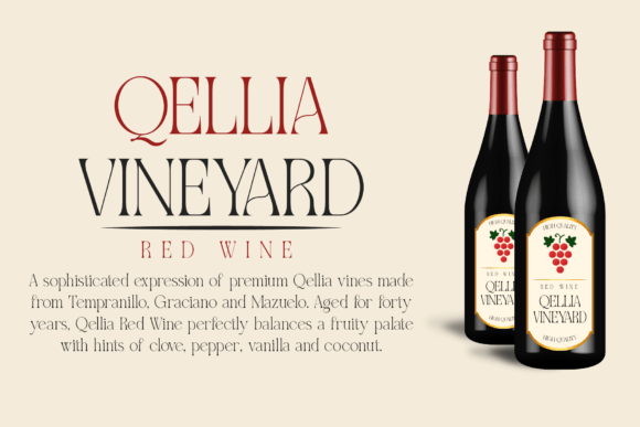 Qellia Font PNG with transparent background - Preview 2