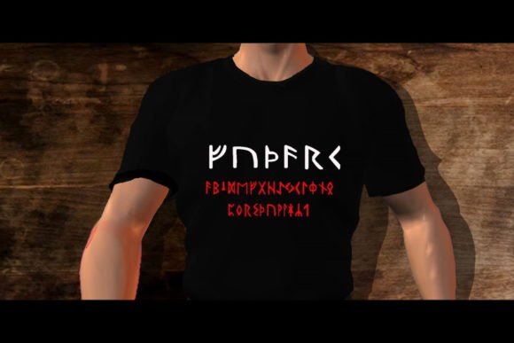 Runegrim Font PNG with transparent background - Preview 1