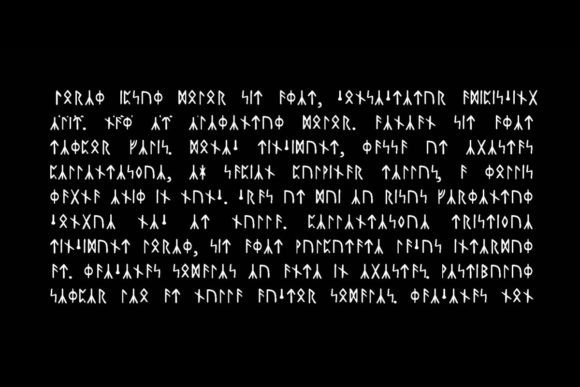 Runegrim Font PNG with transparent background - Preview 3
