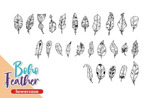 Boho Feather Font - Preview 2