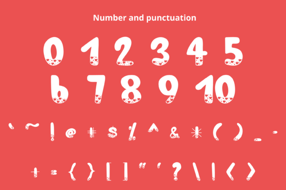 Hole Heart Font PNG with transparent background - Preview 2