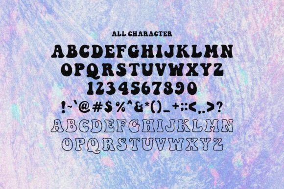Muse Groovy Font PNG with transparent background - Preview 6