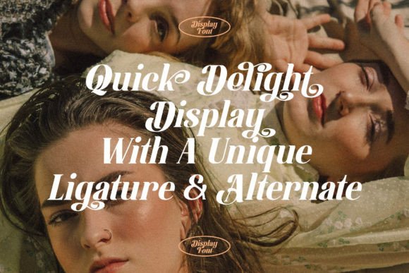 Quick Delight Font PNG with transparent background - Preview 2