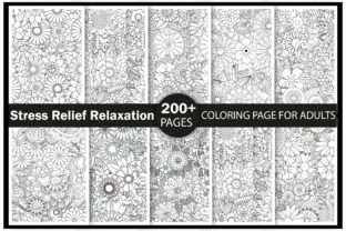 Stress Relief Adults Coloring Page - Kdp Graphic by Creative Design ...