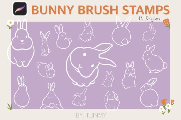 Bunny Brush Stamps