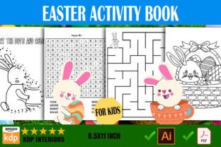 Easter Activity Book for Kids Graphic by AzYou · Creative Fabrica