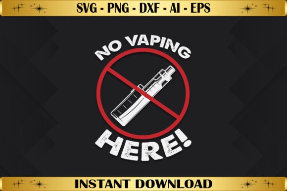 No Vaping Here Graphic by abhamidakon · Creative Fabrica
