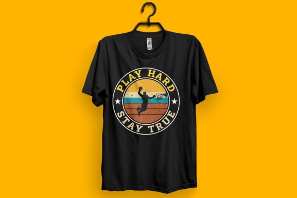 Vintage Play Hard Stay True T- Shirt