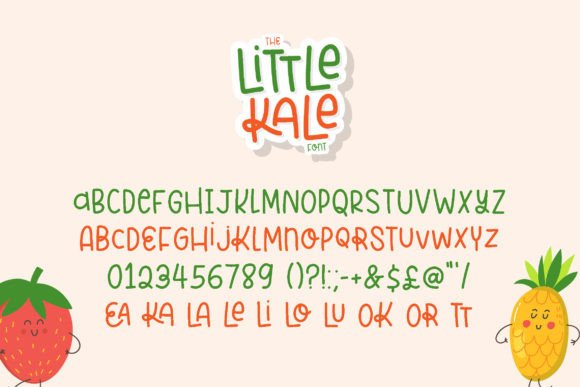 A Little Kale Font - Preview 4