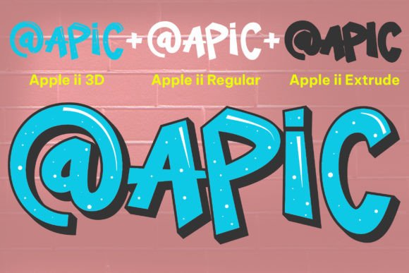 Apple II Font - Preview 3