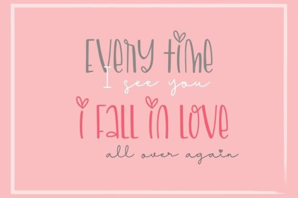 Excites Valentine Duo Font - Preview 1