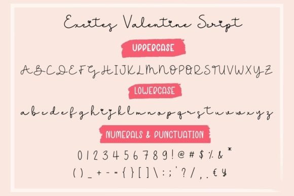 Excites Valentine Duo Font - Preview 6