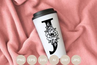 Floral Alphabet Svg, Monogram Letters Graphic by BogeliaVector ...