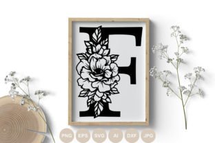 Floral Alphabet Svg, Monogram Letters Graphic by BogeliaVector ...
