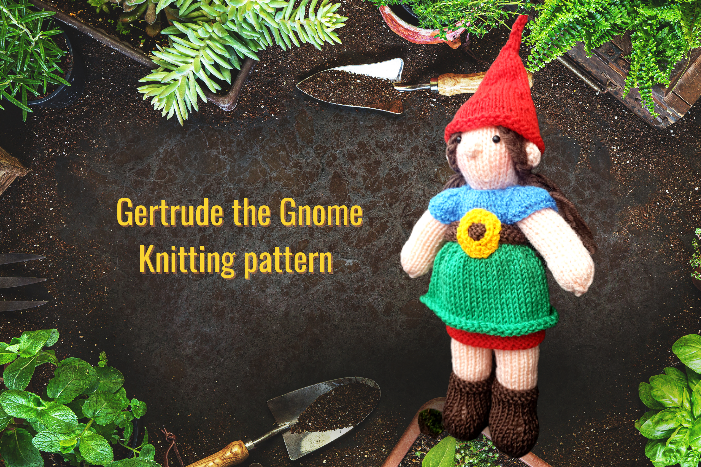 Gertrude Gnome Knitting Pattern