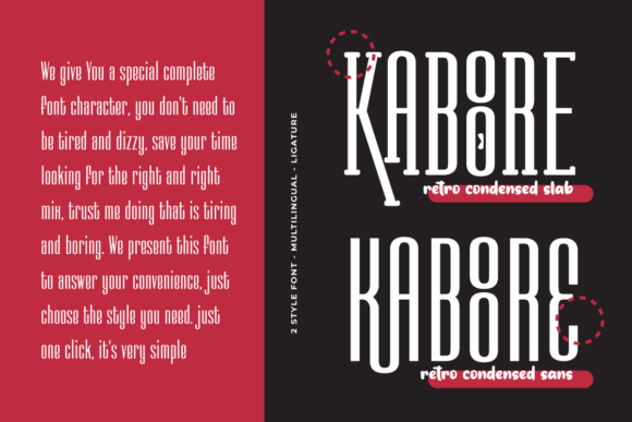 Kaboore Font PNG with transparent background - Preview 1