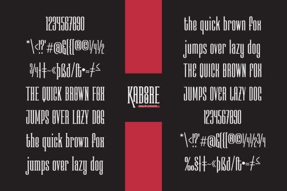 Kaboore Font PNG with transparent background - Preview 2