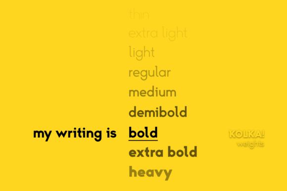 Kolka Font PNG with transparent background - Preview 2