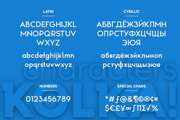 Kolka Font PNG with transparent background - Preview 4