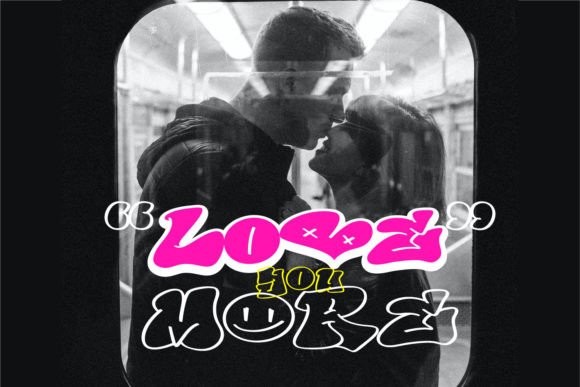 Love Scene Font PNG with transparent background - Preview 5