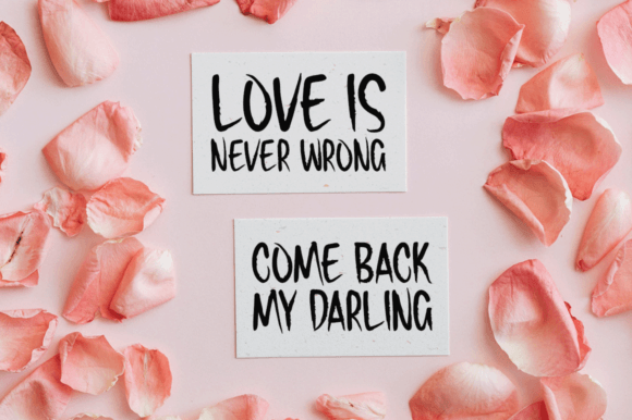 Lovesome Font PNG with transparent background - Preview 4