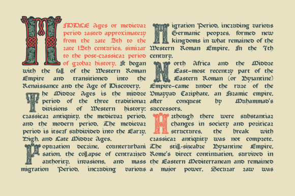 Medieval Knots Font PNG with transparent background - Preview 4